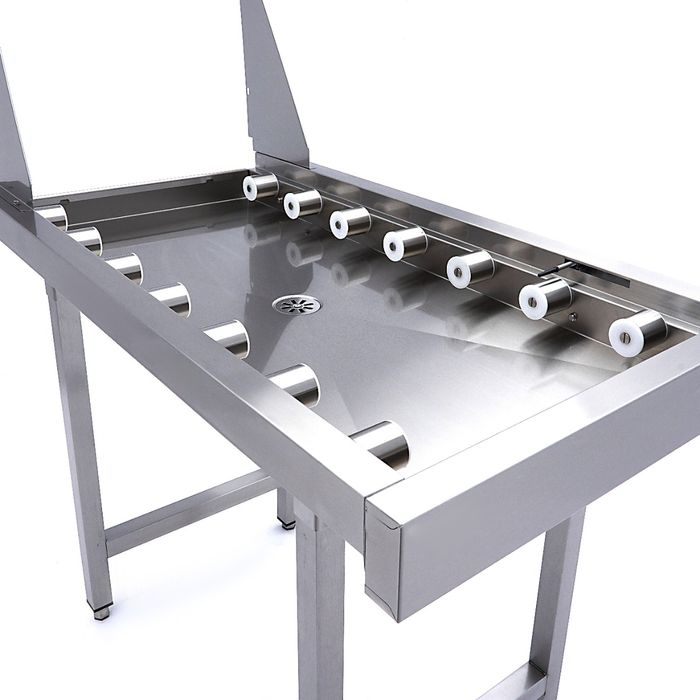 Masa roller inox dreapta 110cm masina spalat vase tunel [5]