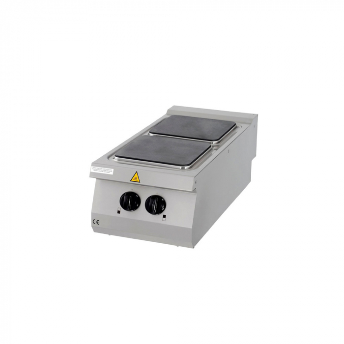 Masina de gatit electrica cu 2 arzator de banc, 8 kW, 400x900x280 mm, linia 900 [2]