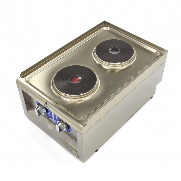 Masina de gatit electrica cu 2 plite rotunde 2 kW + 1.5 kW, de banc [5]