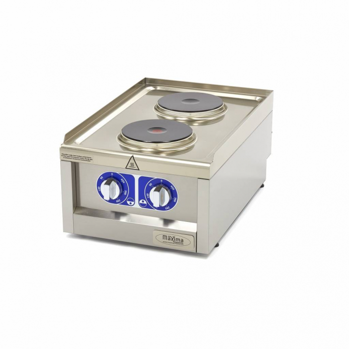 Masina de gatit electrica cu 2 plite rotunde 2 kW + 1.5 kW, de banc [2]