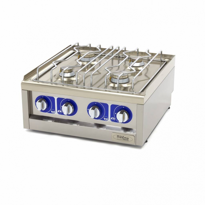 Masina de gatit pe gaz cu 4 arzatoare 2x5 kW + 2x3.5 kW de banc [2]