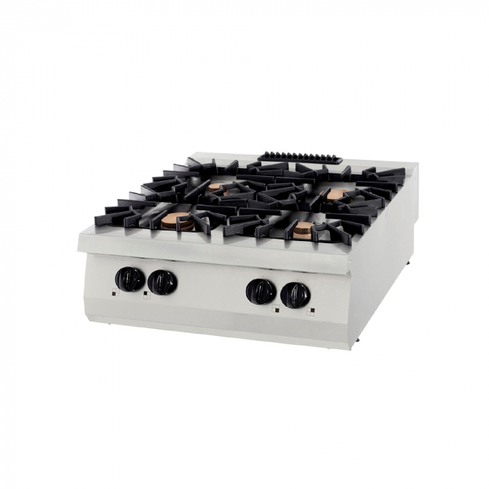 Masina de gatit pe gaz cu 4 arzatoare de banc, 4x10 kW, 800x900x280 mm, linia 900 [3]