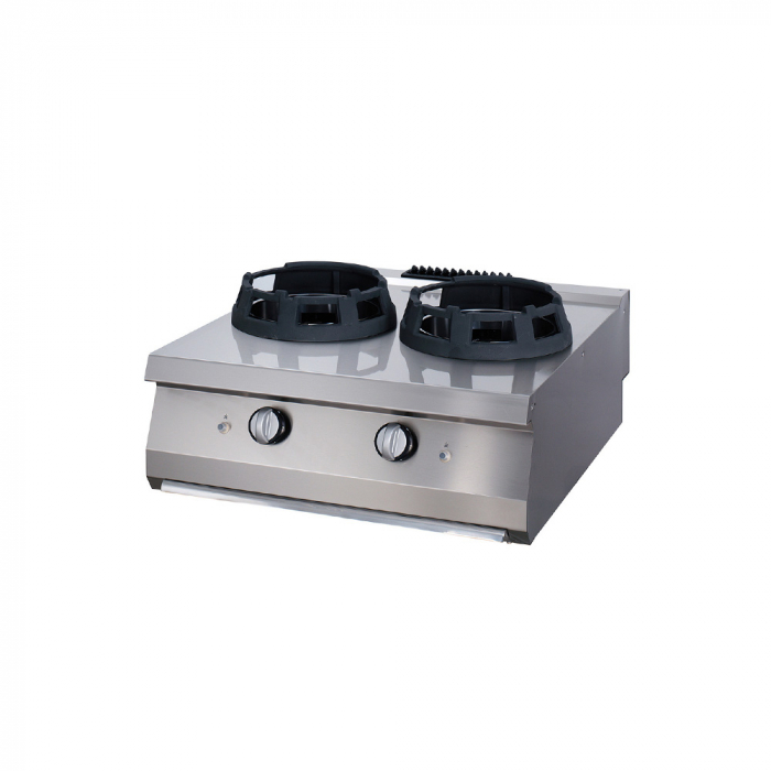 Masina de gatit pe gaz tip wok cu 2 arzatoare, 2x28,5 kW, de banc [2]