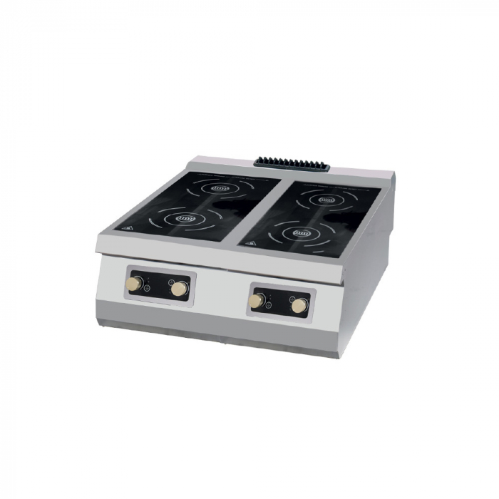 Masina de gatit pe inductie 4 plite, 4 x 3,5 kW, 400V, de banc [2]