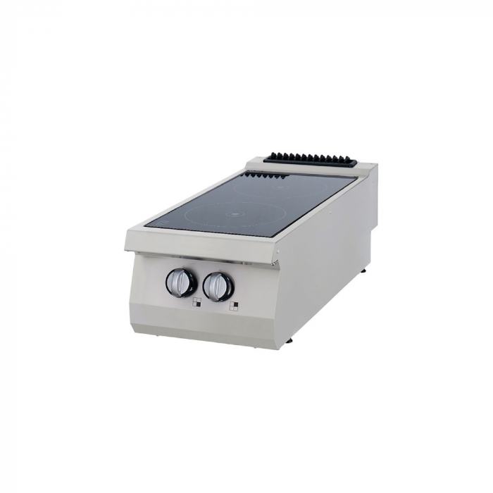 Masina de gatit pe inflarosu 2 plite, 6 kW, 400V, de banc, linia 900 [2]