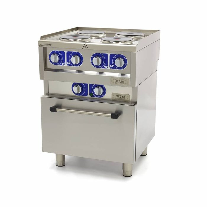 Masina de gatit profesionala 4 arzatoare electrice, cuptor inclus [1]