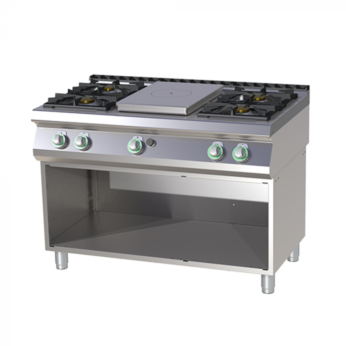 Masina de gatit tip frantuzesc 5 arzatoare cu suport, 3x8,5+4+6,6 kW, linia 700, STPS7120G [1]