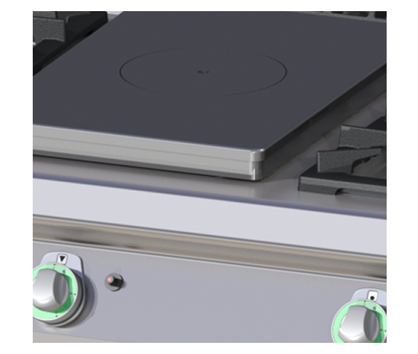 Masina de gatit tip frantuzesc 5 arzatoare de banc, 3x8,5+4+6,6 kW, linia 700, STPS7012G [3]