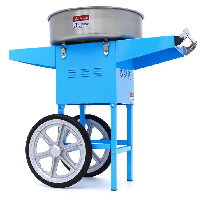 Masina de vata de zahar Ø 52cm albastru cu carucior, 1080W [8]