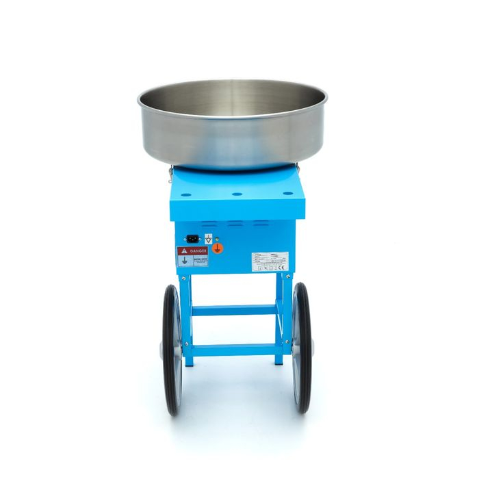 Masina de vata de zahar Ø 52cm albastru cu carucior, 1080W [6]