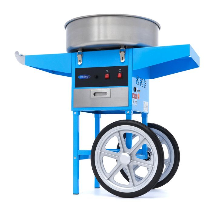 Masina de vata de zahar Ø 52cm albastru cu carucior, 1080W [1]