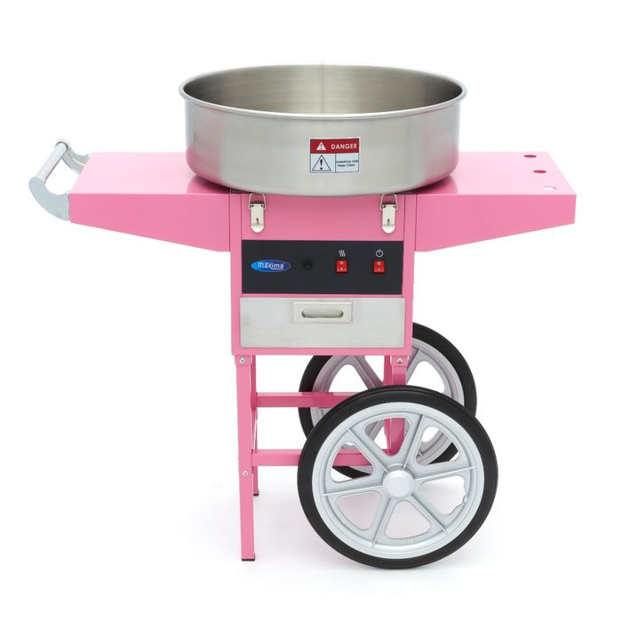 Masina de vata de zahar Ø 52cm roz cu carucior, 1080W [7]