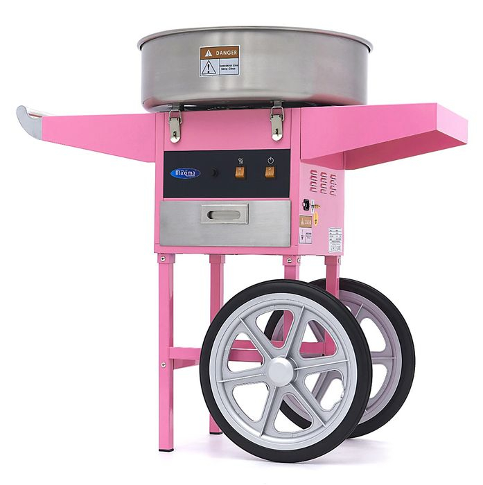 Masina de vata de zahar Ø 52cm roz cu carucior, 1080W [1]