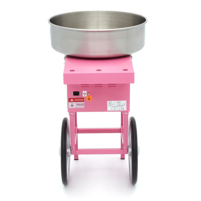 Masina de vata de zahar Ø 52cm roz cu carucior, 1080W [6]
