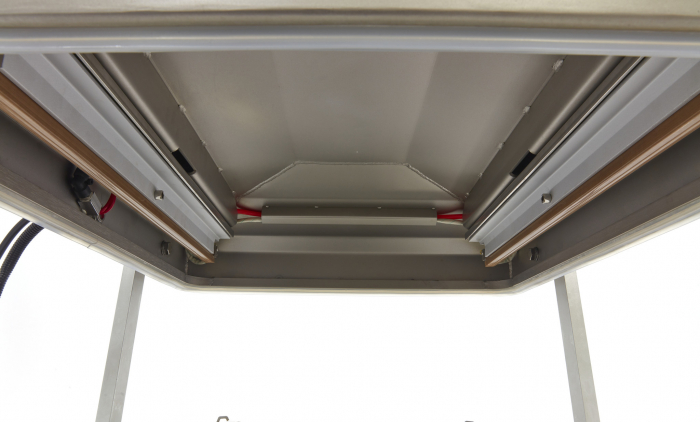 Masina de vidat cu 2 camere 4×600 mm cu suport si roti, 230V, 2x0,75 kW [4]