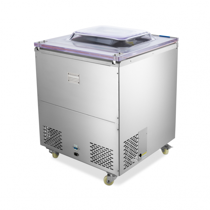 Masina de vidat cu camer 2×700 mm cu suport si roti, 230V, 3,6 kW [2]