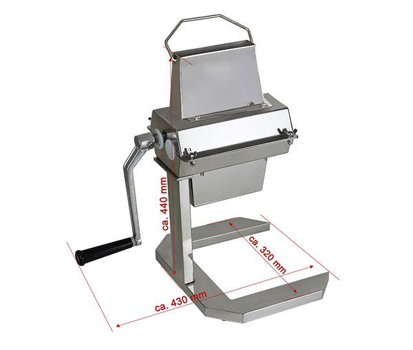 Masina din inox manuala pentru fragezit peste BFG-125 [2]