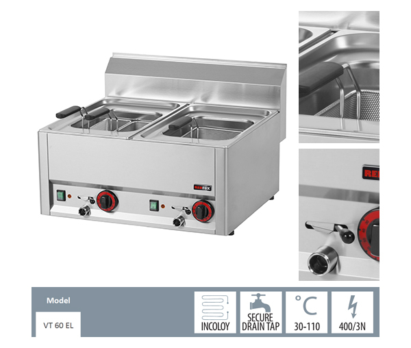 Masina fiert paste electrica 660x600x290 mm, 6 kW, linia 600, VT60ELw/obaskets [2]