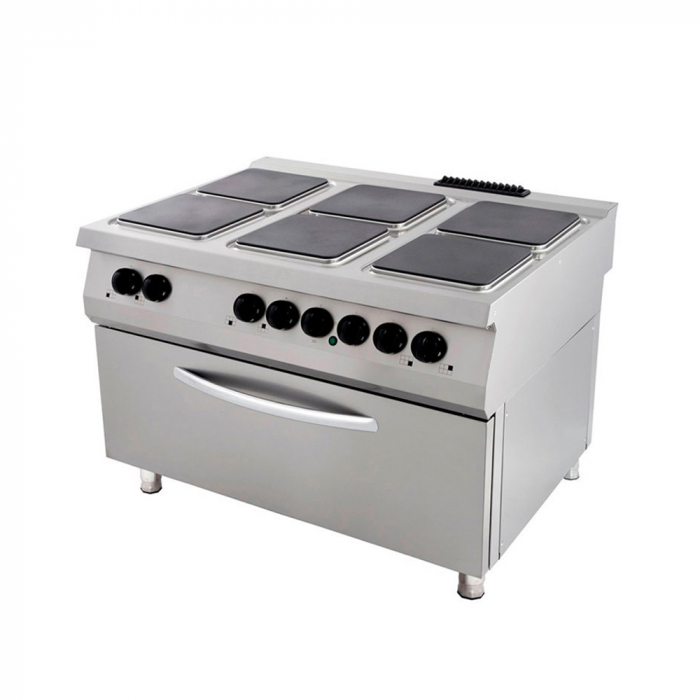 Masina gatit electrica cu 6 plite patrate si cuptor, 33 kW, 400V, linia 900 [2]