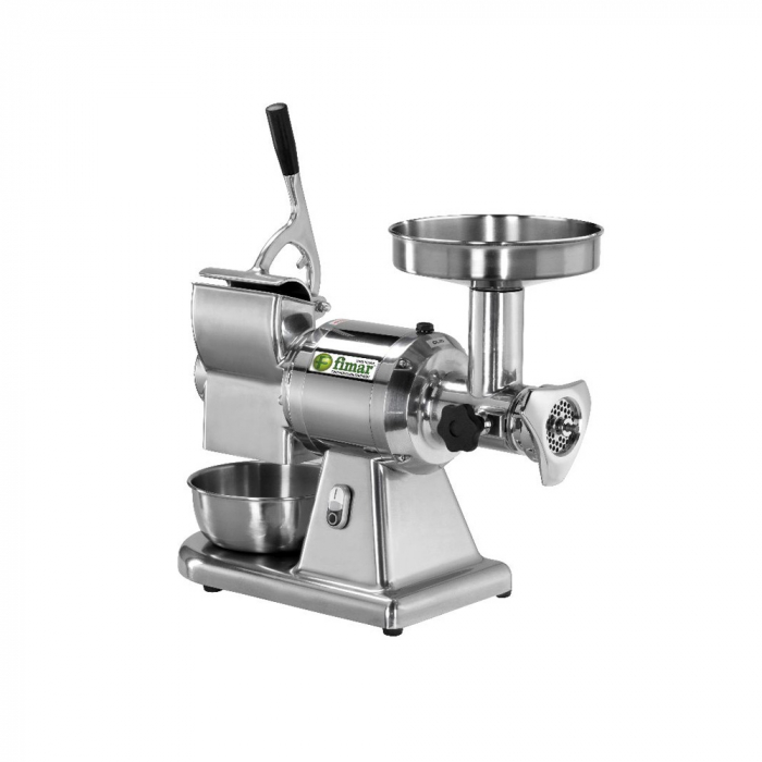 Masina profesionala combinata, pentru tocat carne si razuit parmezan, structura din inox, 230V, 0,75 kW, 12T [1]