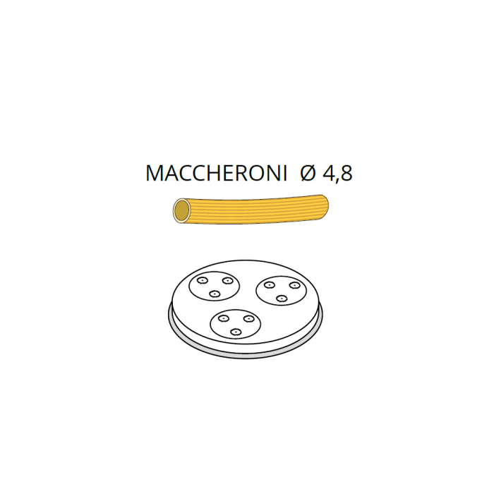 Matrita MACCHERONI ø4,8 pentru masina de paste model MPF1,5N, PF15E, ACTRMPF64 [1]