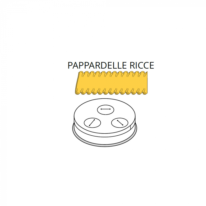 Matrita PAPPARDELLE RICCE pentru masina de paste model 8, ACTRMPF48 [1]