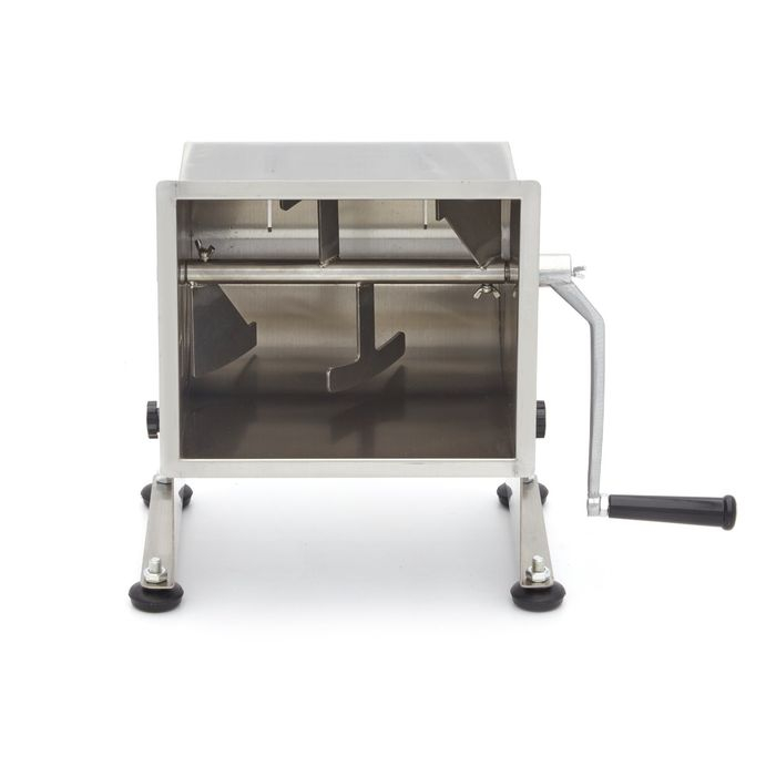 Mixer manual pentru carne 10 litri, 7,5kg, cuva rabatabila, inox [6]