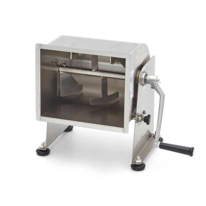 Mixer manual pentru carne 10 litri, 7,5kg, cuva rabatabila, inox [5]