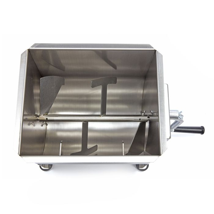 Mixer manual pentru carne 20 litri, 16kg, inox, operare manuala [6]