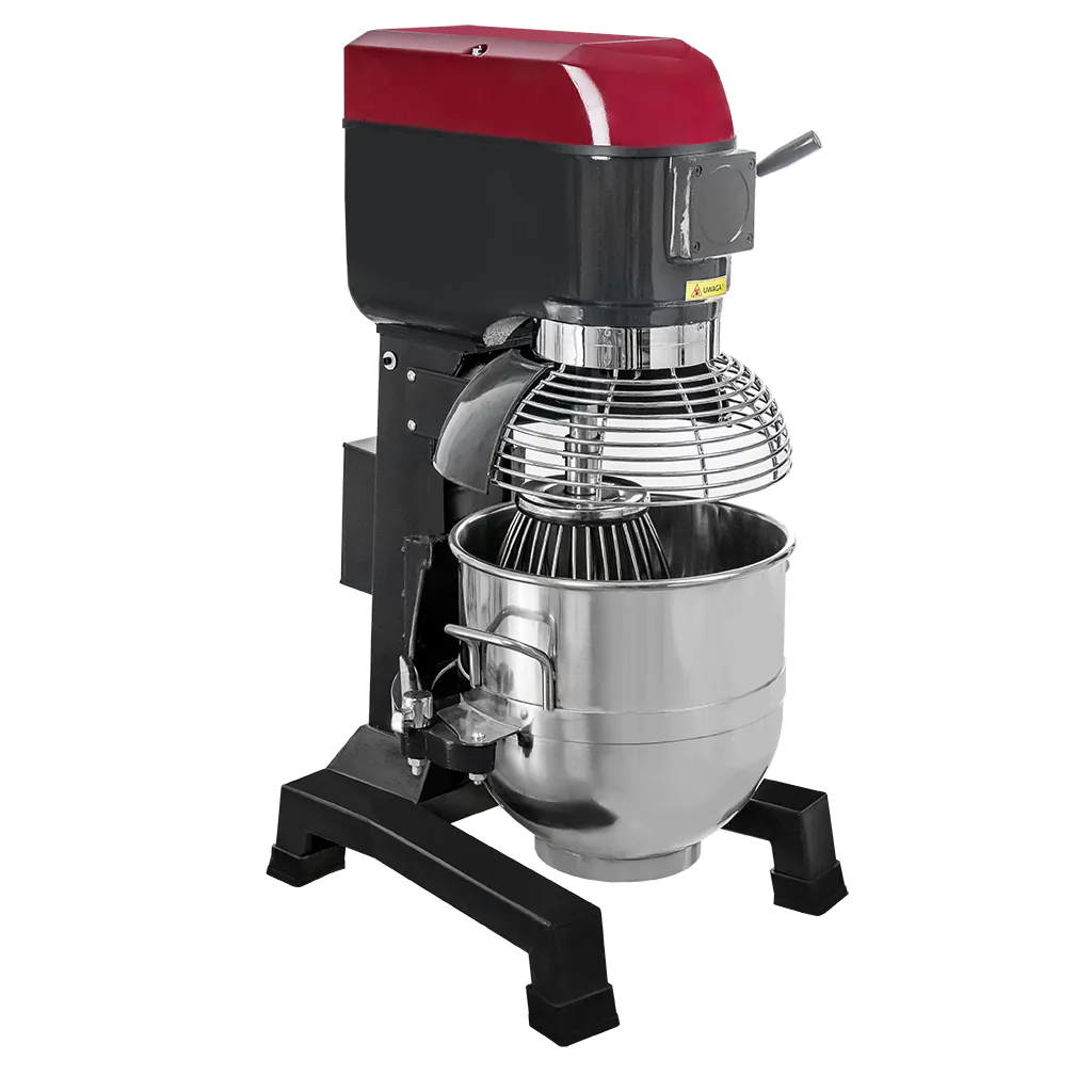 Mixer planetar profesional 35 litri, gri/rosu [7]