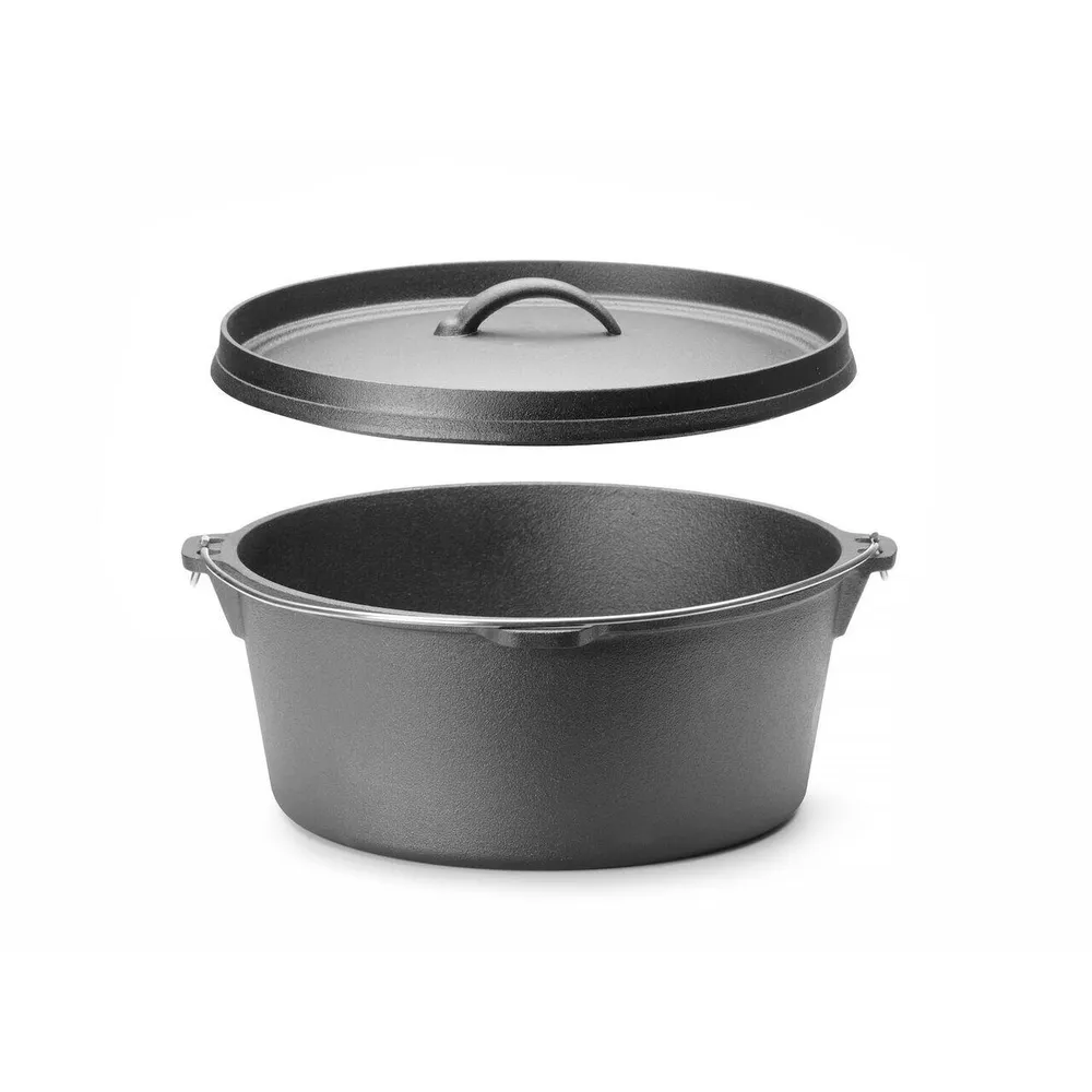 Oala cazan din fonta, capac si maner, Ø310x155 mm [2]