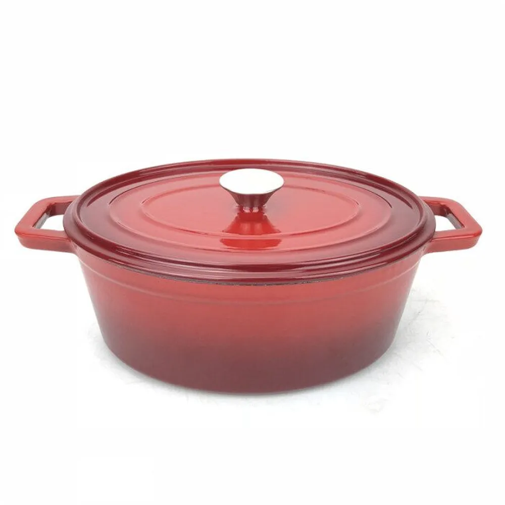 Oala fonta smaltuita, 3.7L, rosie, pentru inductie [1]