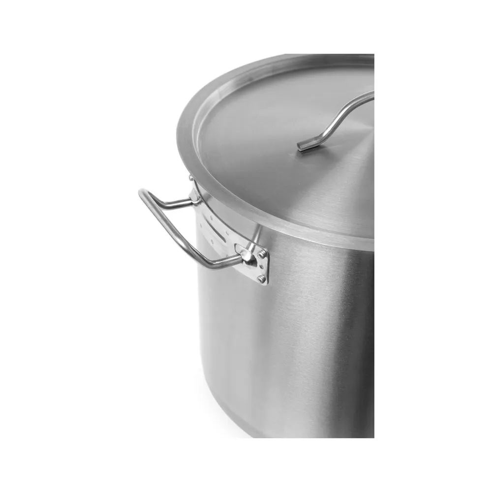 Oala inox Budget Line cu capac, 37 litri, pentru inductie [3]