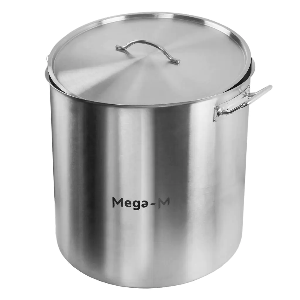 Oala inox inalta cu capac 130L, 55x55cm [2]