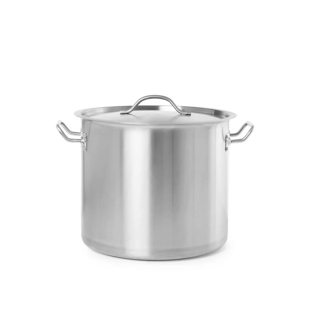 Oala inox profesionala cu capac, 25 litri, 34.5x35 cm [1]