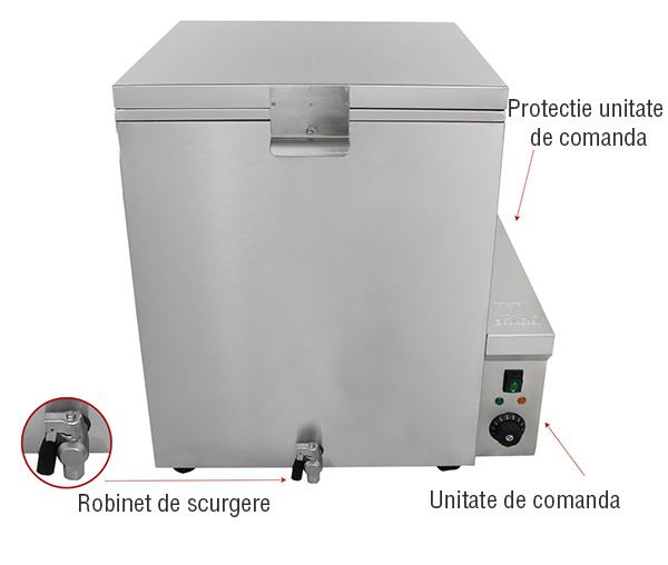 Oparitor pasari profesional, 120 de litri, 230V, 3kW, GBA120 [6]