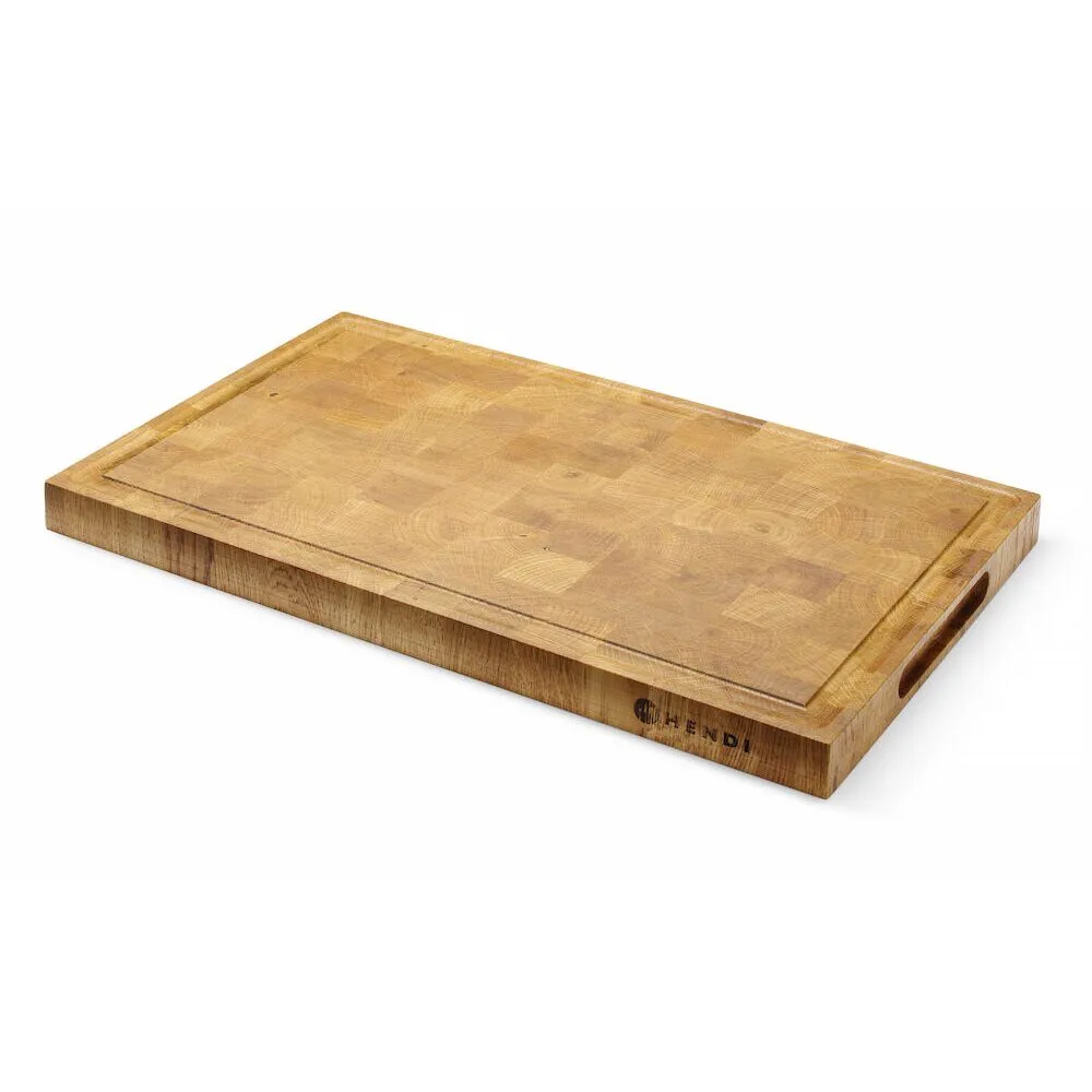 Platou servire din stejar, 530x325 mm, cu manere integrate [1]