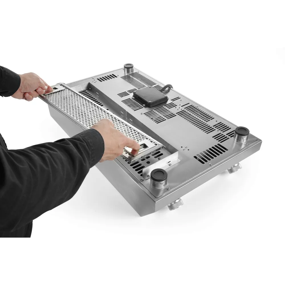 Plita dubla inductie profesionala 7000W, 2 zone incalzire [4]