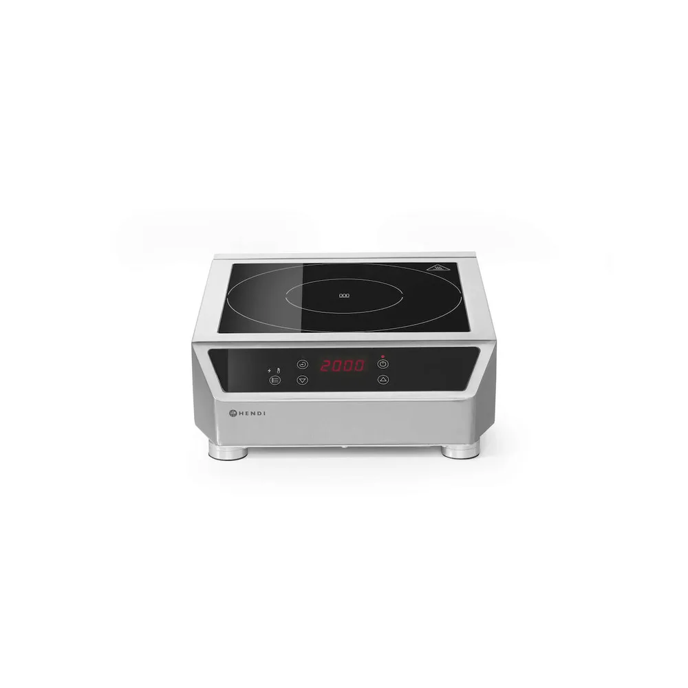Plita inductie profesionala 3500W, control digital, inox [3]