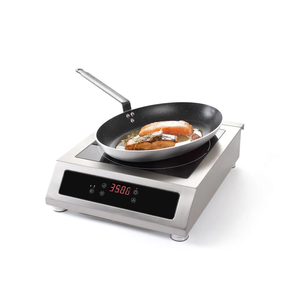 Plita inductie profesionala 3500W, touch, 39x50 cm [2]