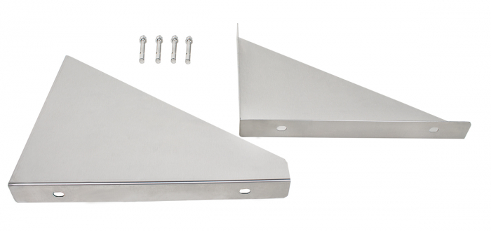 Polita de perete din inox simpla 1200x295 mm BWR-10 [3]