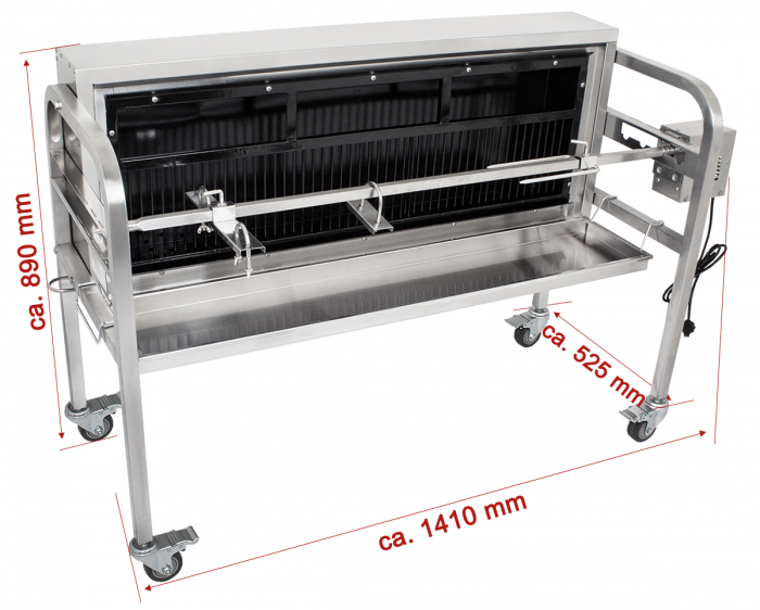 Protap rotisor din inox, 230V, BSG140-SK [10]