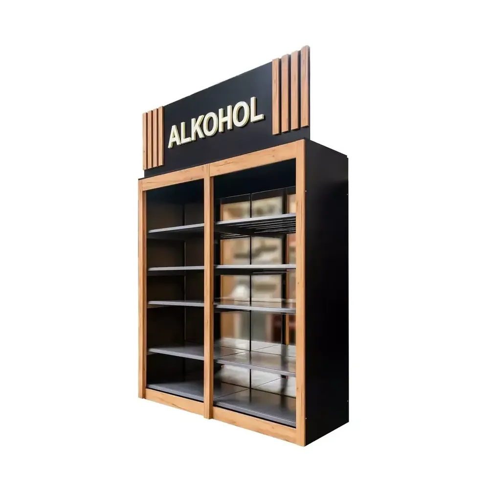 Raft alcool cu banner 303cm, stejar Kraft [1]