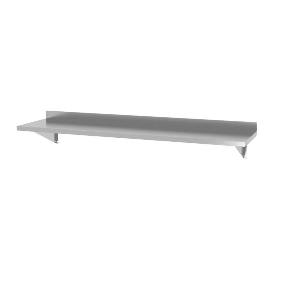 Raft de perete cu 2 suporturi din otel, 1200x300x250mm [1]