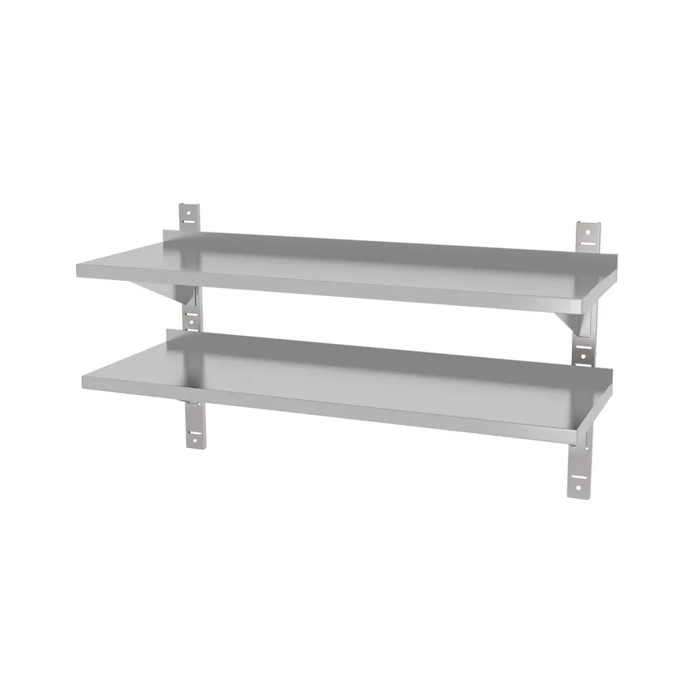 Raft de perete dublu reglabil, inox, 1000x300x600mm [1]