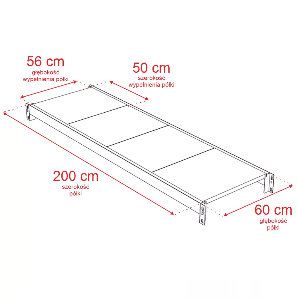 Raft depozitare 4 rafturi 200x208.5x60cm extensie [3]