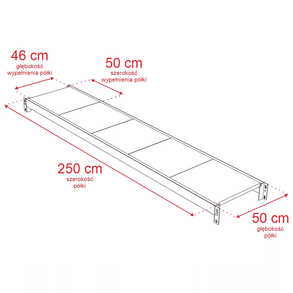 Raft depozitare 4 rafturi 200x258.5x50cm extensie [3]