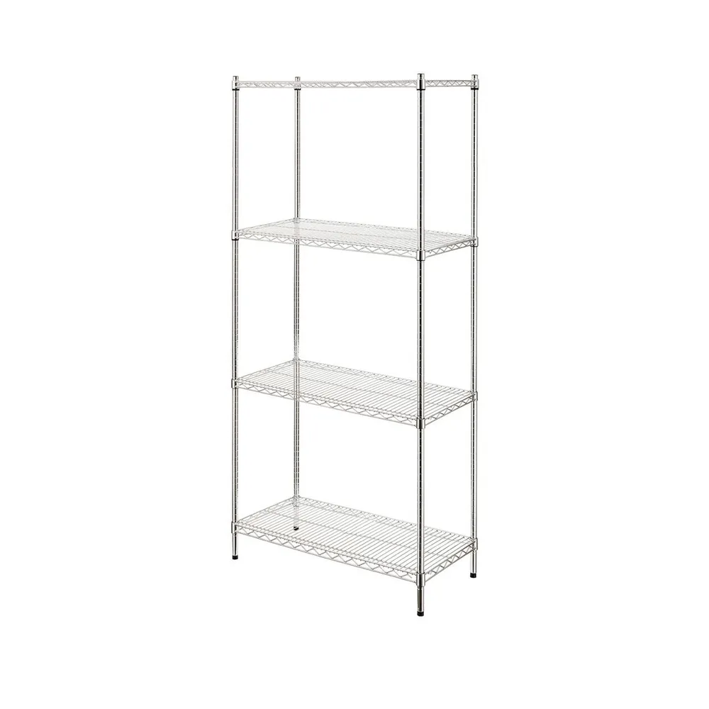 Raft depozitare metalic 4 polite, inox, 910x455x1830mm [2]