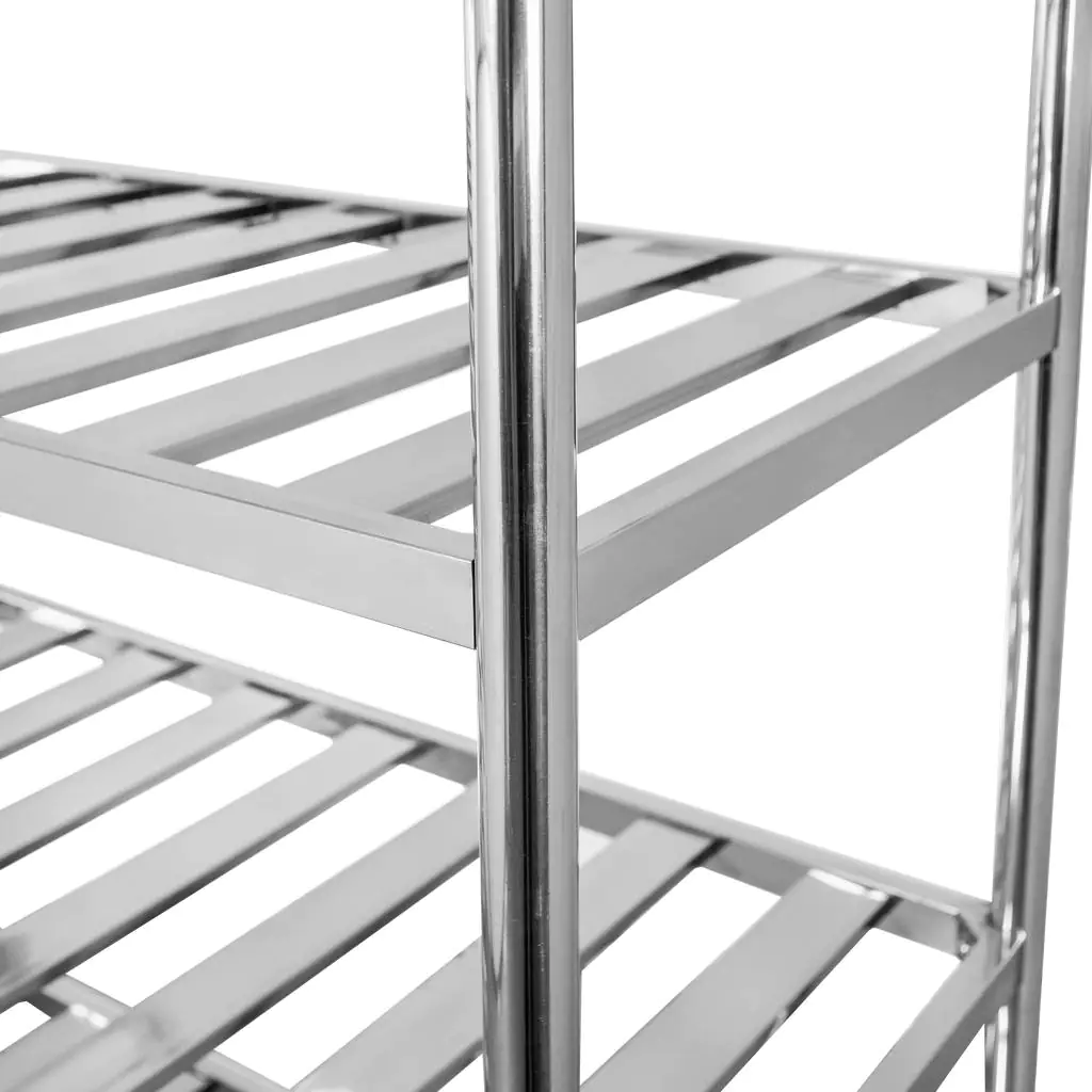 Raft inox, 4 grilaje 155x60x180cm [6]