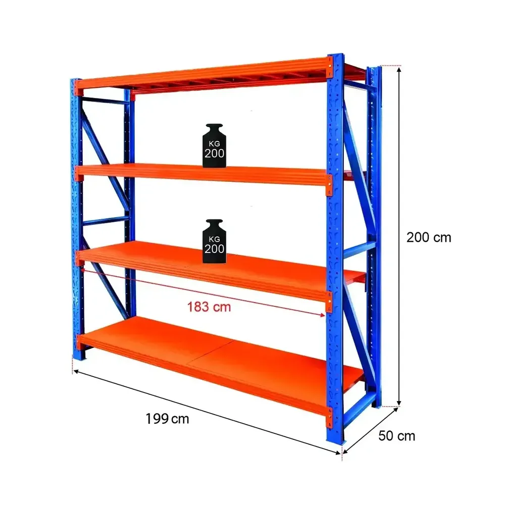 Raft magazin 4 rafturi 200x199x50cm [1]